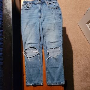 Abercrombie & Fitch Curve Love The Ankle Straight ultra high rise size 30 / 10